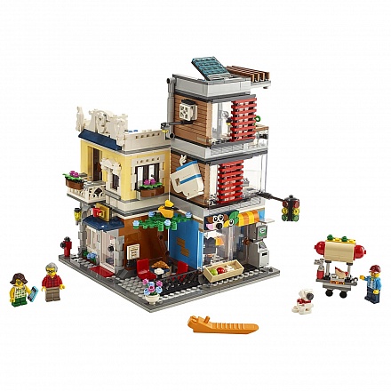 Конструктор Lego®  Криэйтор - Зоомагазин и кафе в центре города 