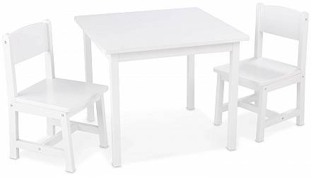 Набор мебели Aspen – стол + 2 стула, белый 