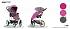 Детская прогулочная коляска Nico, розово-серая, шасси белая/BIA  - миниатюра №1