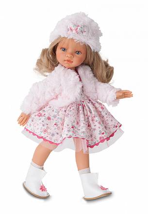 Кукла Эмили зимний образ, блондинка, 33 см. 