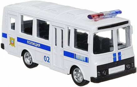 Инерционный металлический автобус ПАЗ - Полиция  