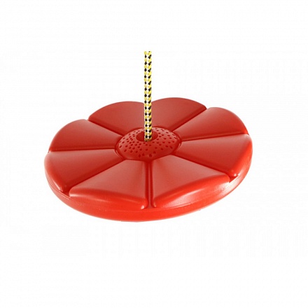 Пластиковые качели-диск Лиана, красного цвета 