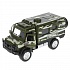 Машина Военный грузовик камуфляж 14 см свет-звук двери открываются металлическая инерционная  - миниатюра №3