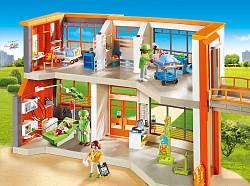 Игровой набор из серии - Детская клиника: Меблированная детская больница (Playmobil, 6657pm) - миниатюра