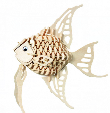 Модель деревянная сборная - Ангельская рыбка 