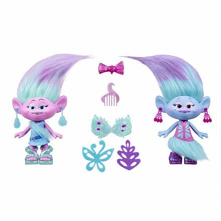 Коллекционные фигурки Trolls - Модные близнецы 