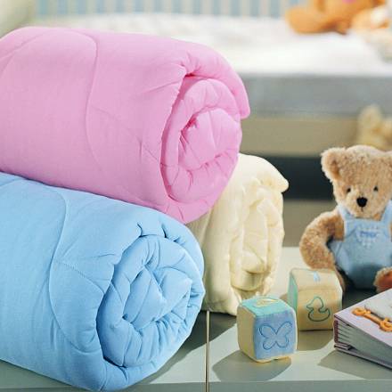 Одеяло для новорожденных, силиконизированное волокно, розовый 