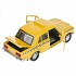 Инерционная металлическая модель - Ваз-2106 жигули - Такси 12 см, цвет желтый  - миниатюра №2