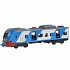 Модель Скоростной поезд Ласточка 32.5 см., свет и звук, двери открываются, пластиковый, синий  - миниатюра №2