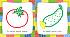 Раскраски малышам – Овощи и фрукты  - миниатюра №3