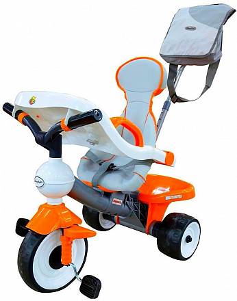 Велосипед 3-колесный 46581 Coloma Comfort ANGEL DI Orange с игровой панелью, оранжевый
