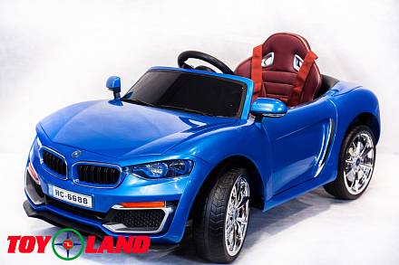 Электромобиль BMW синий 