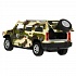 Машина Hummer H2, камуфляж, 12 см, свет-звук, инерционный механизм, цвет зеленый  - миниатюра №2
