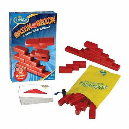 Настольная игра-головоломка ThinkFun — Кирпичики Brick by brick, 5901-RU