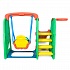 Детский игровой комплекс горка-волна, баскетбольное кольцо с мячом, детские качели для дома и улицы  - миниатюра №13