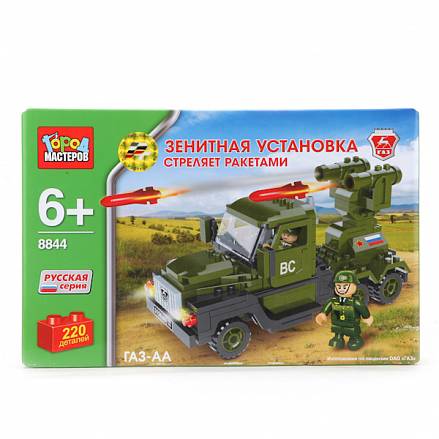 Конструктор Город Мастеров “Зенитная установка” с ракетами, 220 деталей