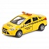 Машина металлическая инерционная – Форд Фокус Такси, 12 см, открываются двери и багажник  - миниатюра №1