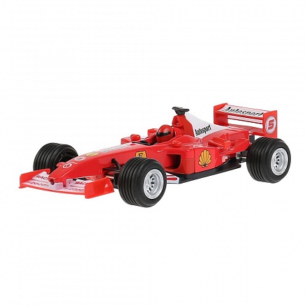 Машина - Суперкар F1 , длина 17 см, инерционный механизм, цвет красный 