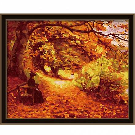Раскраски по номерам - Картина Осенний парк, 40 х 50 см. 