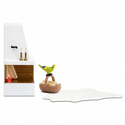Кукольная мебель из серии Смоланд - Камин с декором 