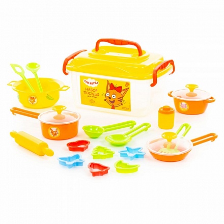 Набор детской посуды – Три Кота, 20 элементов 