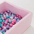 Детский сухой бассейн Romana Airpool Box, розовый + 200 шаров  - миниатюра №2