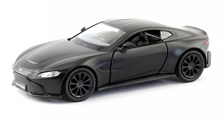 Металлическая машина - Aston Martin Vantage 2018, 1:32, черный матовый 