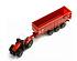 Игрушечная модель - Трактор Массей Фергюсон с прицепом-кузовом, красный, 1:87  - миниатюра №3