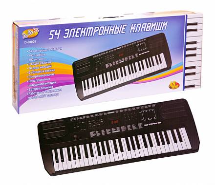 Детский синтезатор DoReMi, 54 клавиши, черного цвета  
