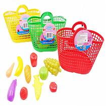 Набор Помогаю Маме - Набор продуктов в корзине, 11 предметов, 3 цвета (ABtoys, PT-00767) Набор Помогаю Маме - Набор продуктов в корзине, 11 предметов, 3 цвета (ABtoys, PT-00767)