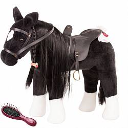 Черная лошадка Gotz с расческой (Gotz, 3402783) - миниатюра