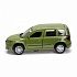 Машина металлическая Skoda Yeti, длина 12 см, открываются двери, инерционная, зеленая  - миниатюра №1