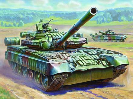 Модель для склеивания - Танк Т-80БВ 