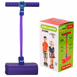 Тренажер для прыжков со счетчиком, светом и звуком MobyJumper, фиолетовый (Moby Kids, 68557) - миниатюра