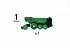 Локомотив зеленый на батарейках, движение вперед-назад, свет, звук, свободное движение, 14 х 4 х 5 см.  - миниатюра №3