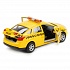 Машина металлическая инерционная – Форд Фокус Такси, 12 см, открываются двери и багажник  - миниатюра №4