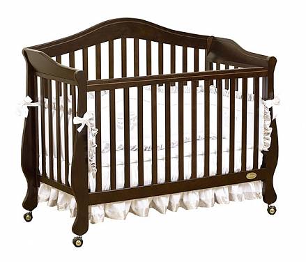Кроватка для новорожденных Belcanto Lux, цвет Chocolo 