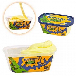 Слайм - жвачка для рук - Buttery Slime - Сливочное масло, цвет бледно-желтый (Junfa Toys, ST24) - миниатюра