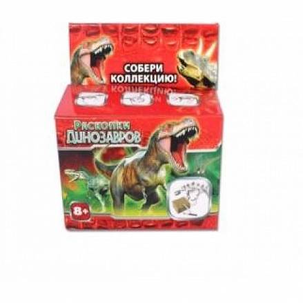 Настольная игра - Раскопки: Динозавры, со скребком и гипсовым бруском 