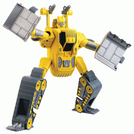 Робот трансформер, желтый 