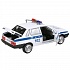 Машина Полиция LADA-21099 Спутник 12 см белая двери и багажник открываются металлическая  - миниатюра №2