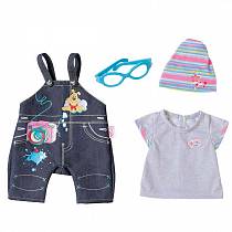 Одежда Джинсовая для кукол из серии Baby born (Zapf Creation, 822-210) Одежда Джинсовая для кукол из серии Baby born (Zapf Creation, 822-210)