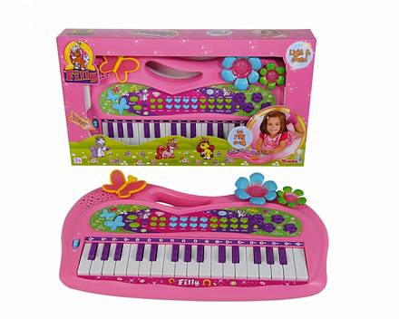 Пианино Filly, 32 клавиши, со светящимися элементами и Filly-мелодией 