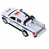 Машина Полиция пикап Mitsubishi L200 Pickup 13 см двери и багажник открываются металлический   - миниатюра №3