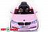 Электромобиль BMW розовый  - миниатюра №4