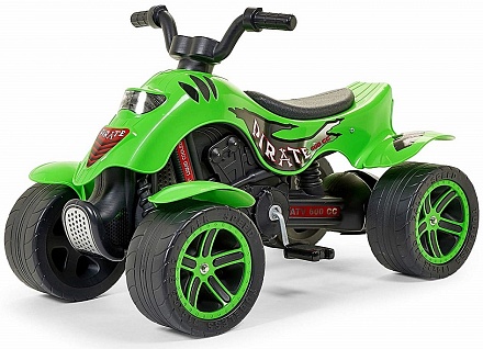 Квадроцикл зеленый, педальный 84 см 