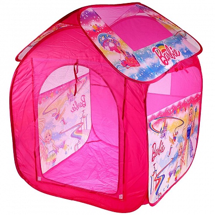 Палатка детская игровая Барби, 83 х 80 х 105 см., в сумке 