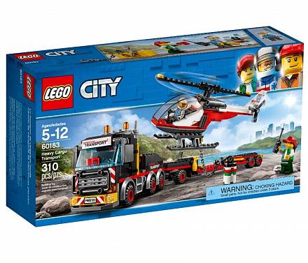 Конструктор Lego City - Перевозчик вертолета 