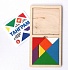 Игра головоломка деревянная - Танграм, цветная, большая  - миниатюра №1