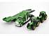 Тягач с 2 тракторами Джон Дир, зеленый, масштаб 1:87  - миниатюра №2